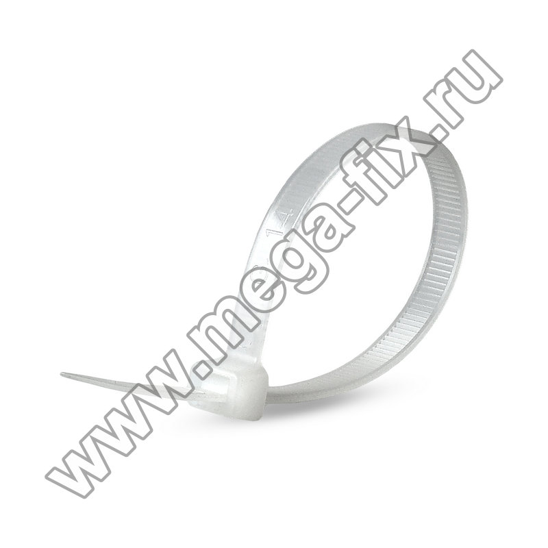 Стяжка нейлоновая MGF 3,6х200 мм белая (100 шт./ уп.)